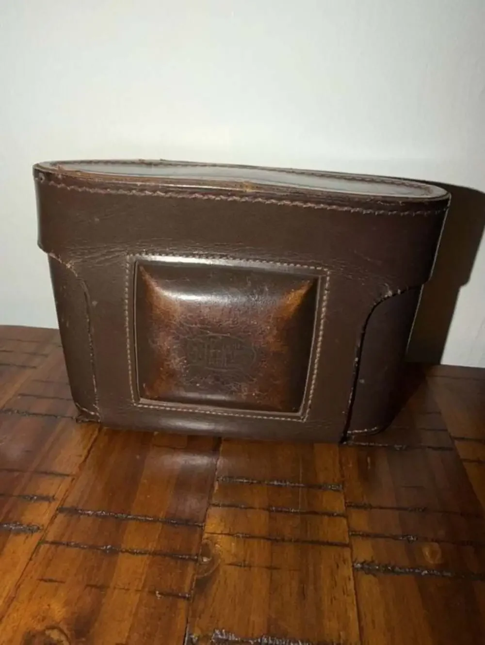 Vintage Brown Leather Camera Case with Newey Snap